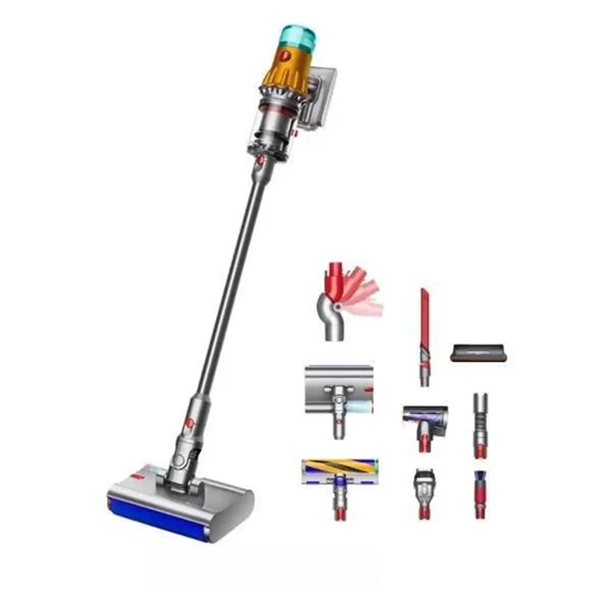 Беспроводной моющий пылесос Dyson v15s CASTLELADY Detect Submarine вертикальный - фото 3
