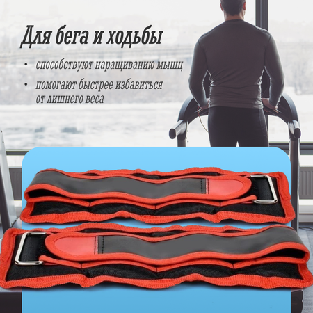 Утяжелители на ноги ZDK Nonstopika дробь 3кг 2 шт по 1.5кг