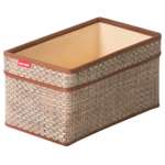Корзинка для хранения CASY HOME с ручками 28х15х15см бежевый ВА-022