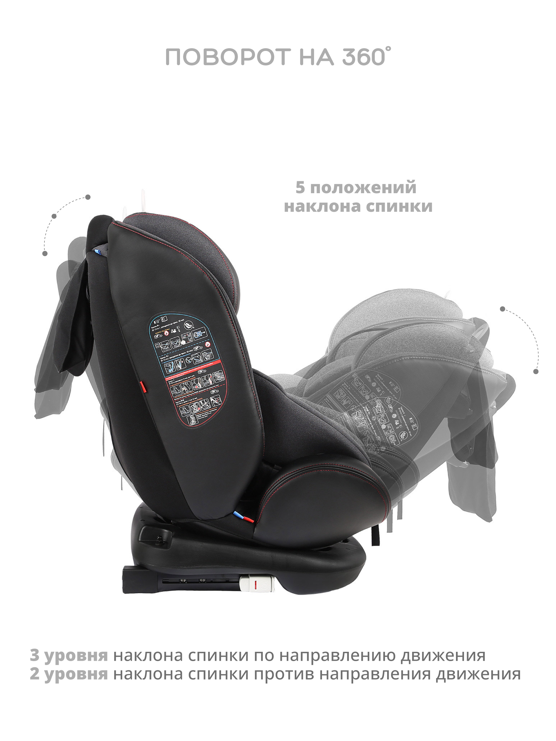 Автокресло Indigo Aero Isofix 0+/1/2/3 (0-36 кг) красный - фото 7