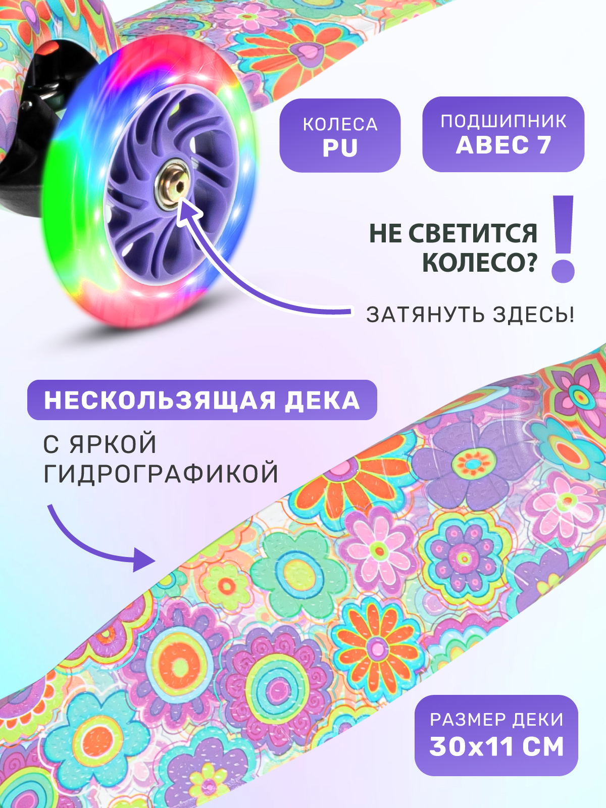 Самокат CITYRIDE трехколесный - фото 3