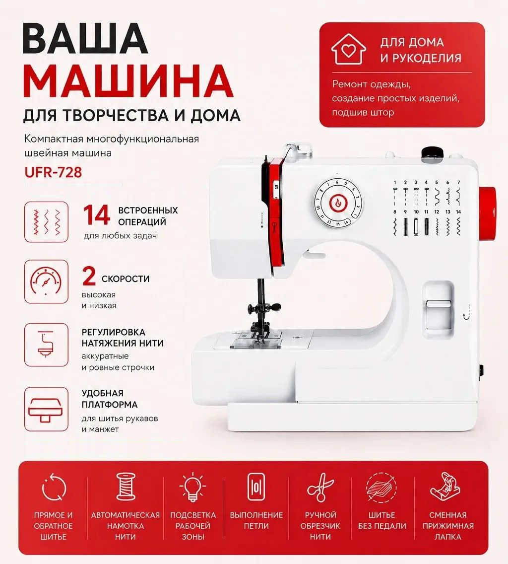 Швейная машина электрическая Швейный Маркет - фото 2