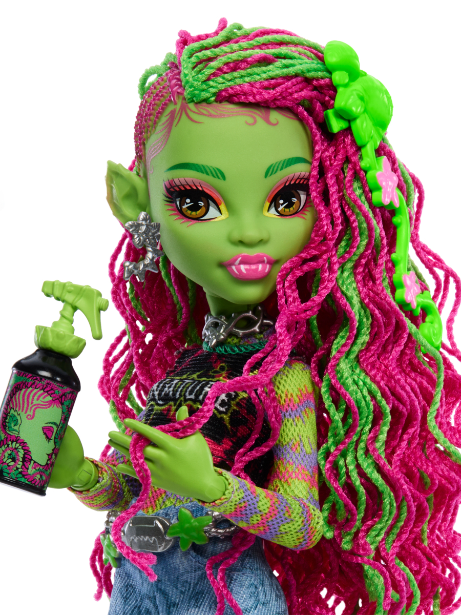 Кукла модельная Mattel Monster High Венера Макфлайтрап с питомцем высота 28 см HRP81 - фото 9