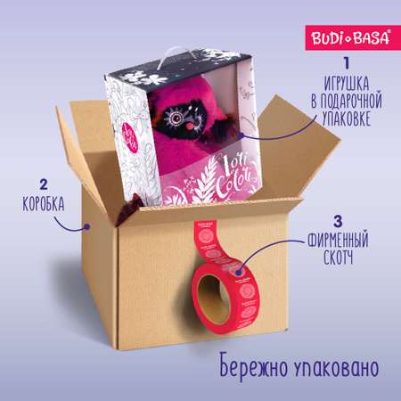 Мягкая игрушка BUDI BASA Лори Колори Нео черный 30 см LR30-06