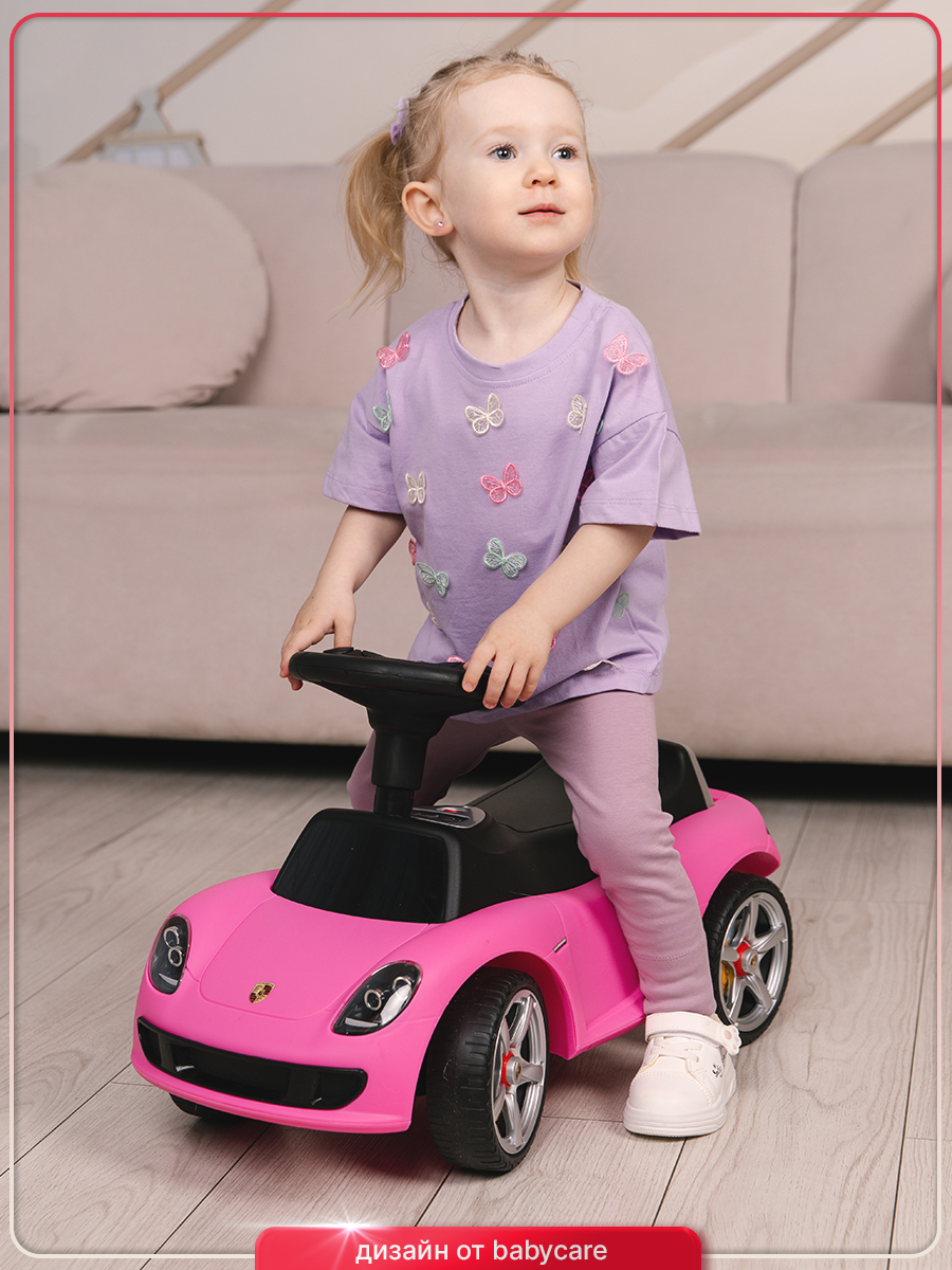 Каталка BabyCare Порш розовый - фото 14