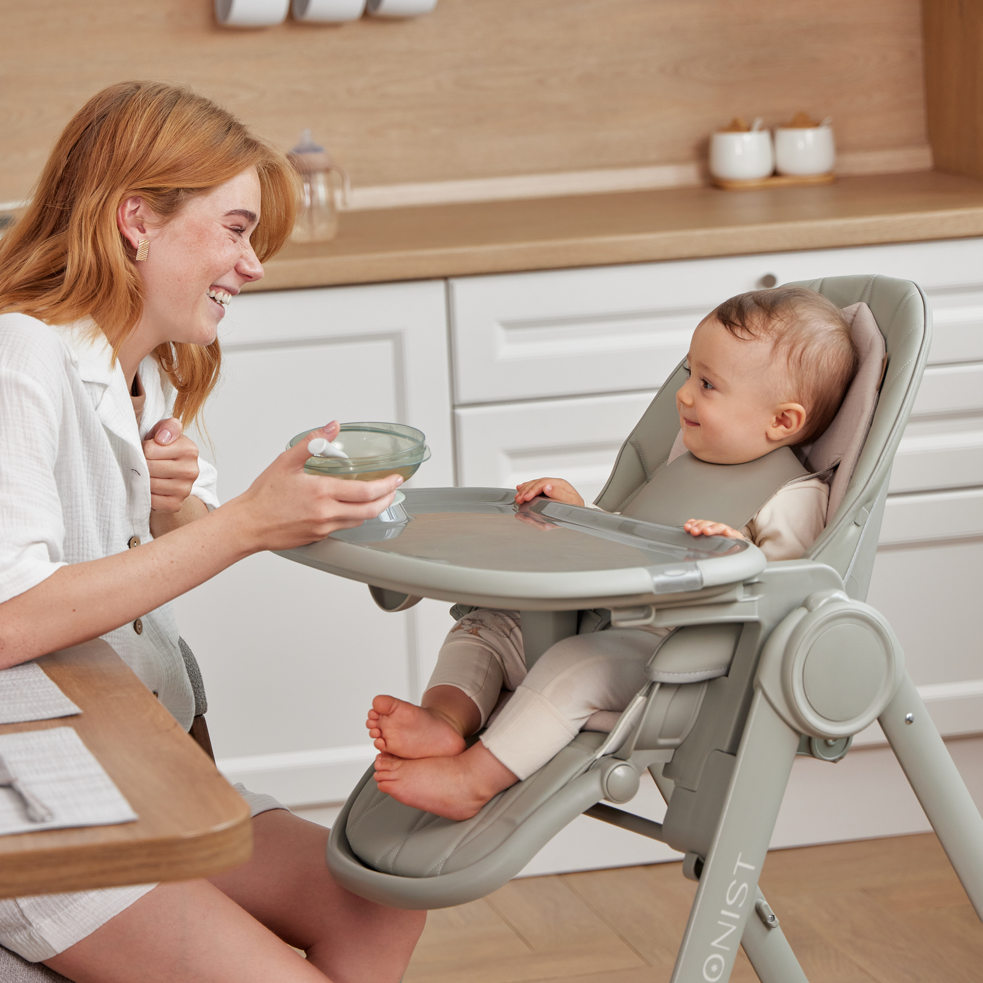 Стульчик для кормления Happy Baby Berny Lux трансформер - фото 19