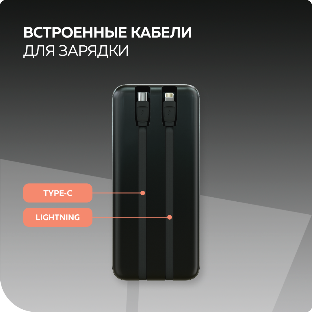 Внешний аккумулятор More Choice PB55-20 Black - фото 3