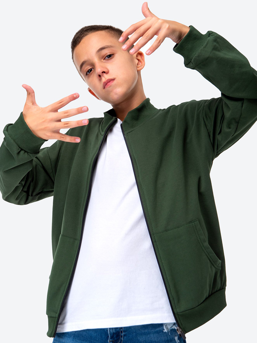 Толстовка HappyFox HF00159т.хаки - фото 7