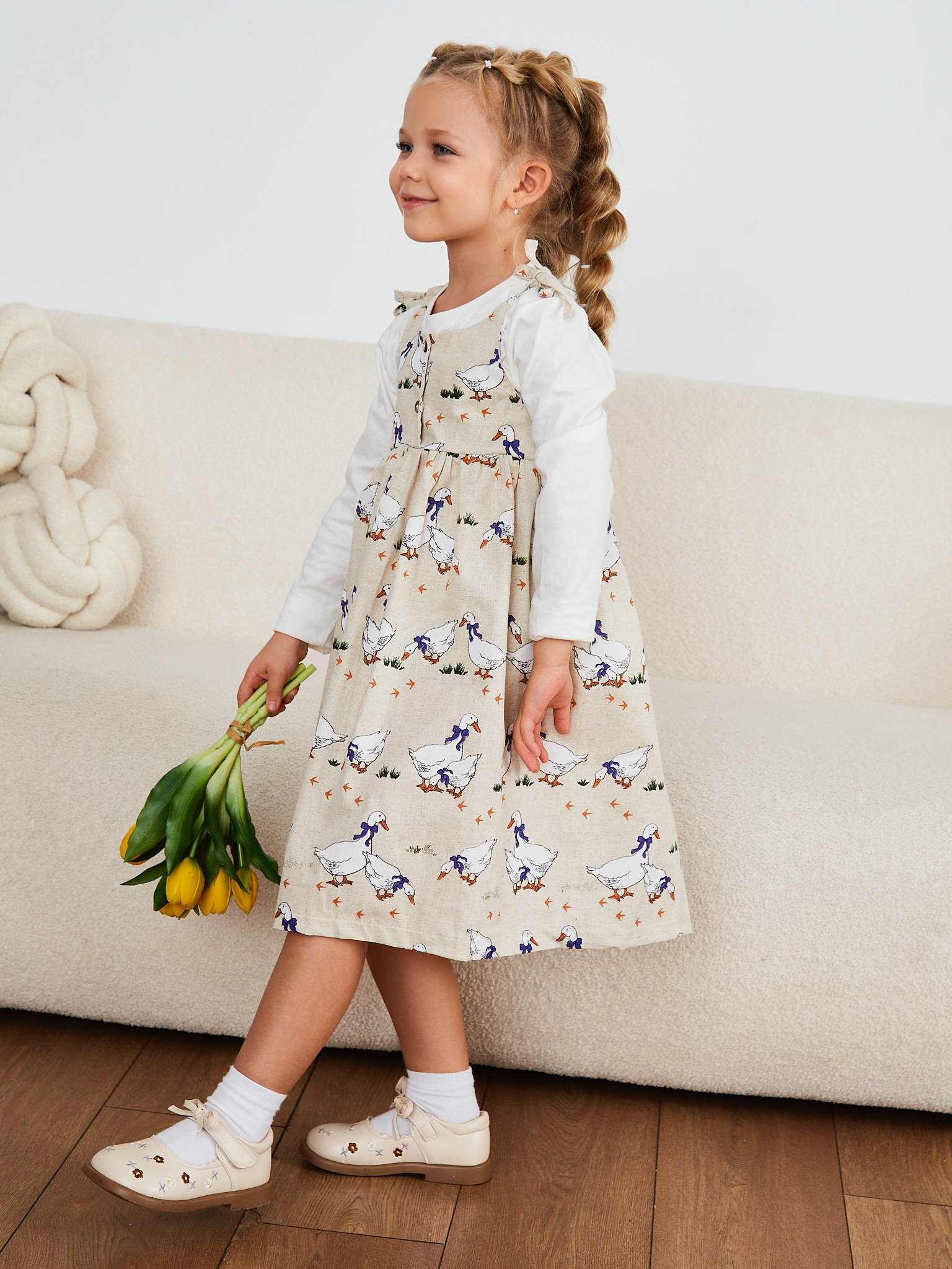 Сарафан MOUN сарафан_девочки_гуси - фото 13