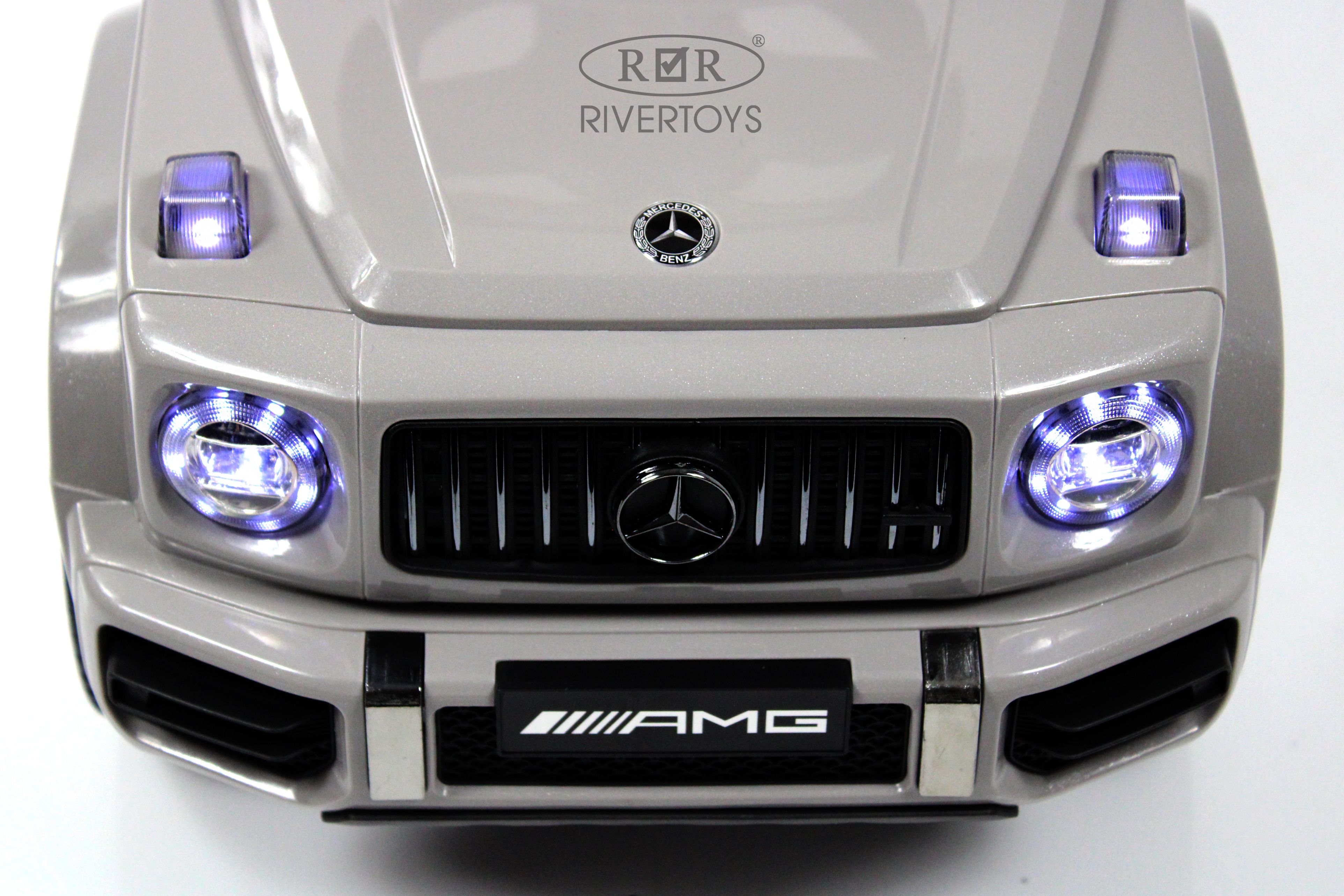 Каталка RIVERTOYS Mercedes-Benz G63 Grey Diamond серый - фото 5