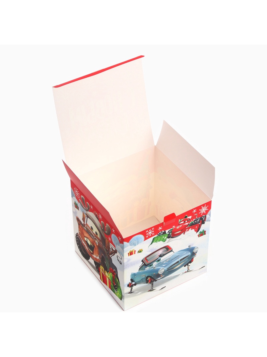 Коробка складная, новогодняя Disney "С Новым годом!", 20 х 20 х 20 см - фото 3