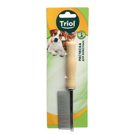 Расческа для животных Triol Классика 18*3см