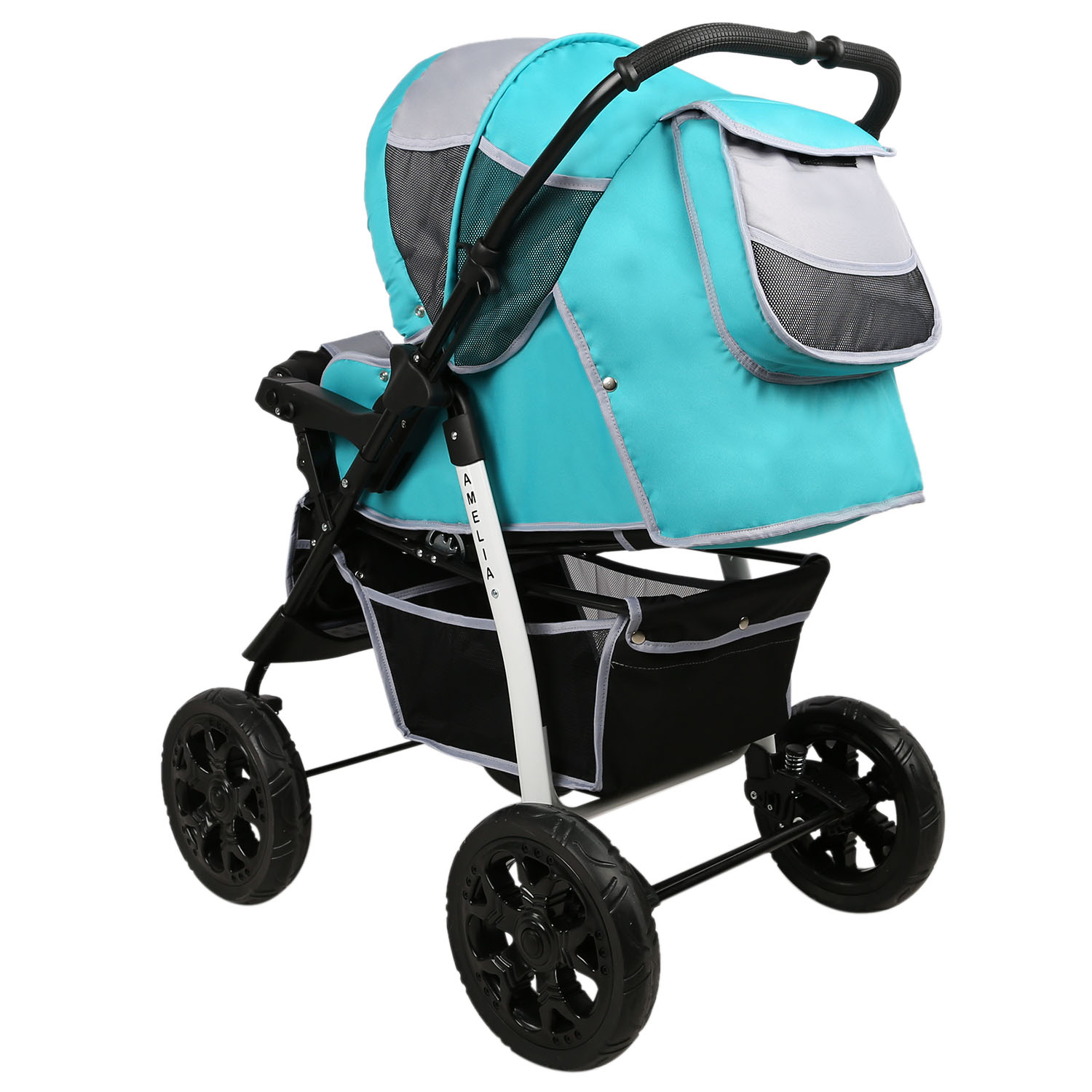Коляска трансформер alis Amelia бирюзовый - фото 8
