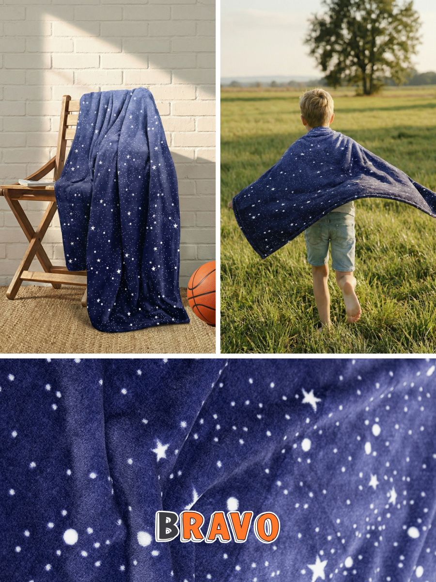 Покрывало BRAVO Звездочка 150 x 200 см велсофт - фото 15