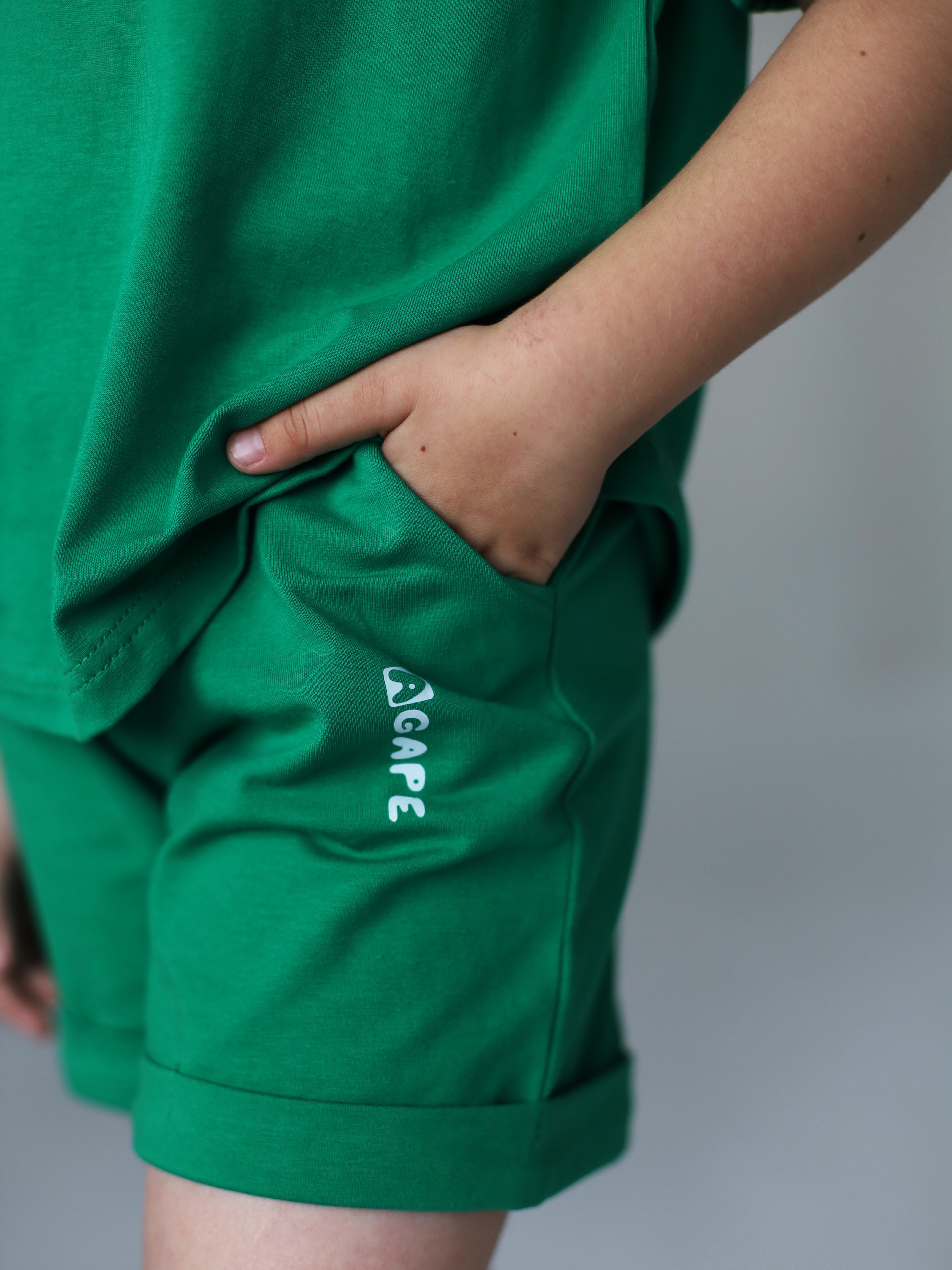 Футболка и шорты Агапэ 8016_зеленый - фото 7