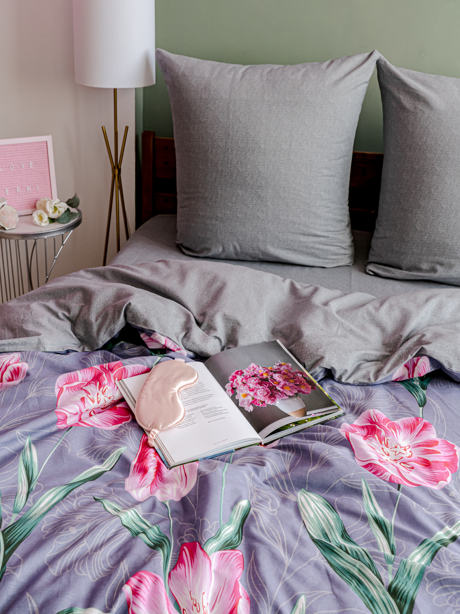 Комплект постельного белья LOVEBERRY Тюльпаны евро 4 предм. - фото 10