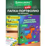 Папка для портфолио Brauberg дошкольника А4 на кольцах