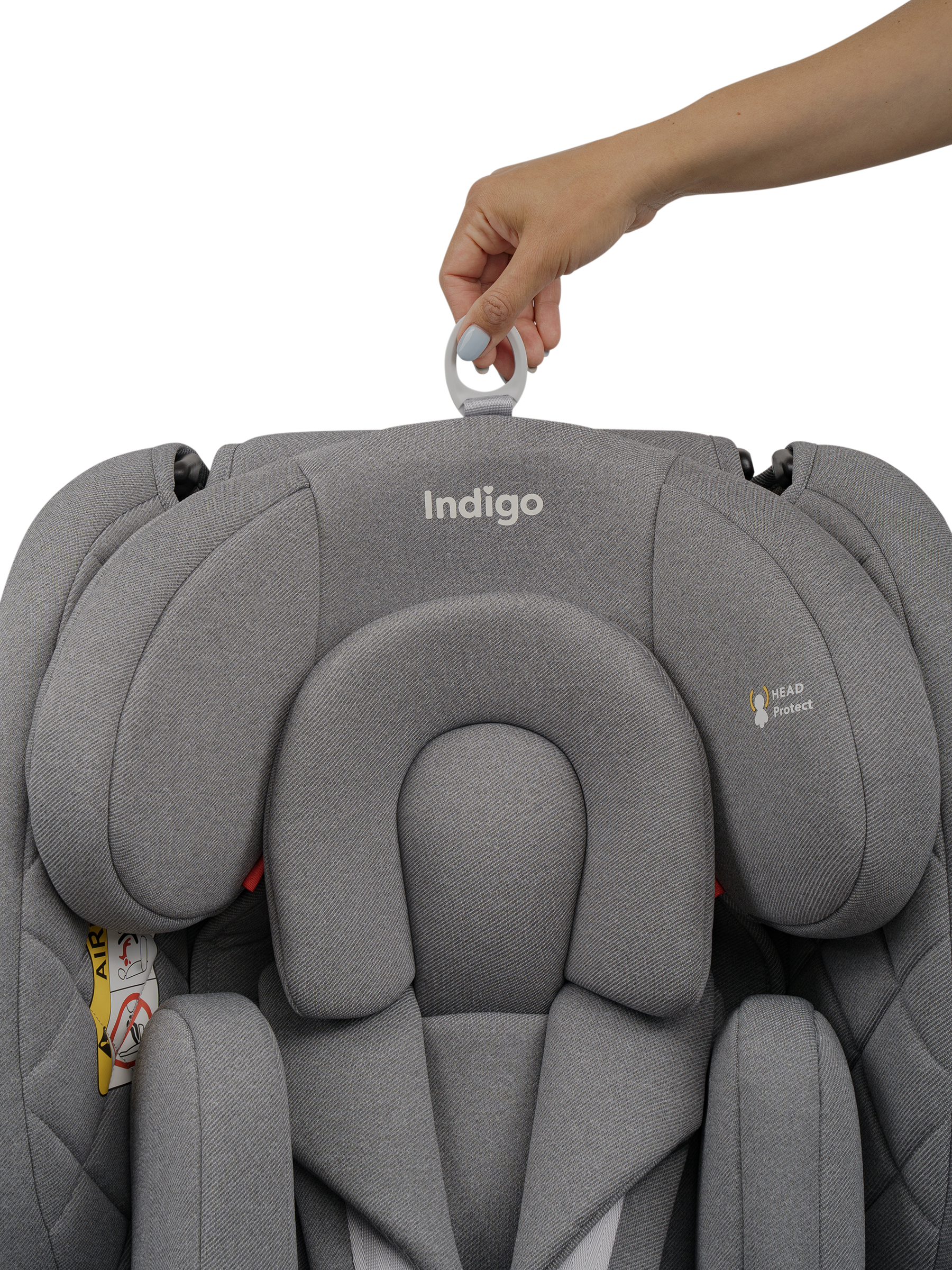 Автокресло Indigo Tourneo S Isofix 0+/1/2/3 (0-36 кг) серебряный - фото 28