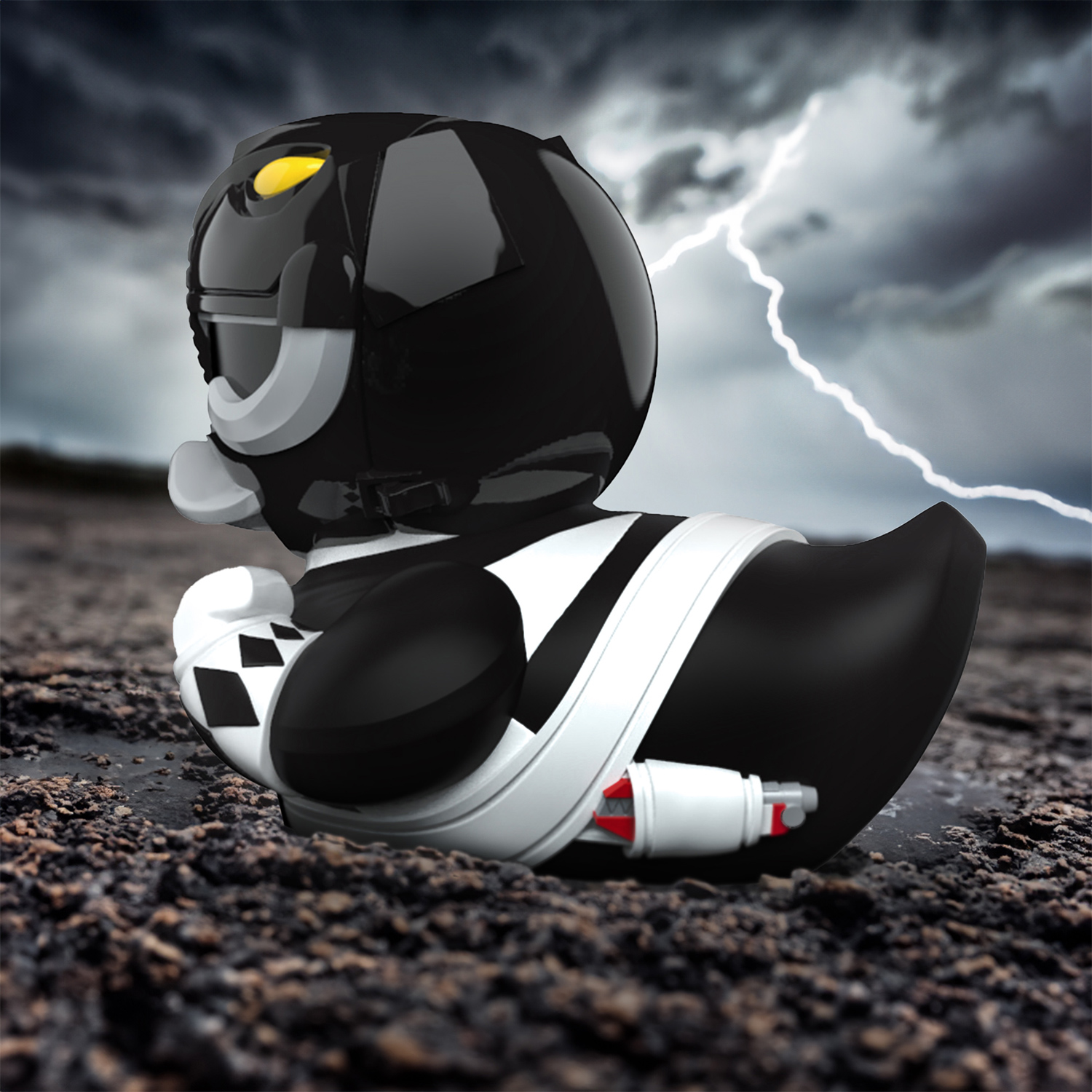 Фигурка Power Rangers Утка Tubbz Черный рейнджер - фото 7