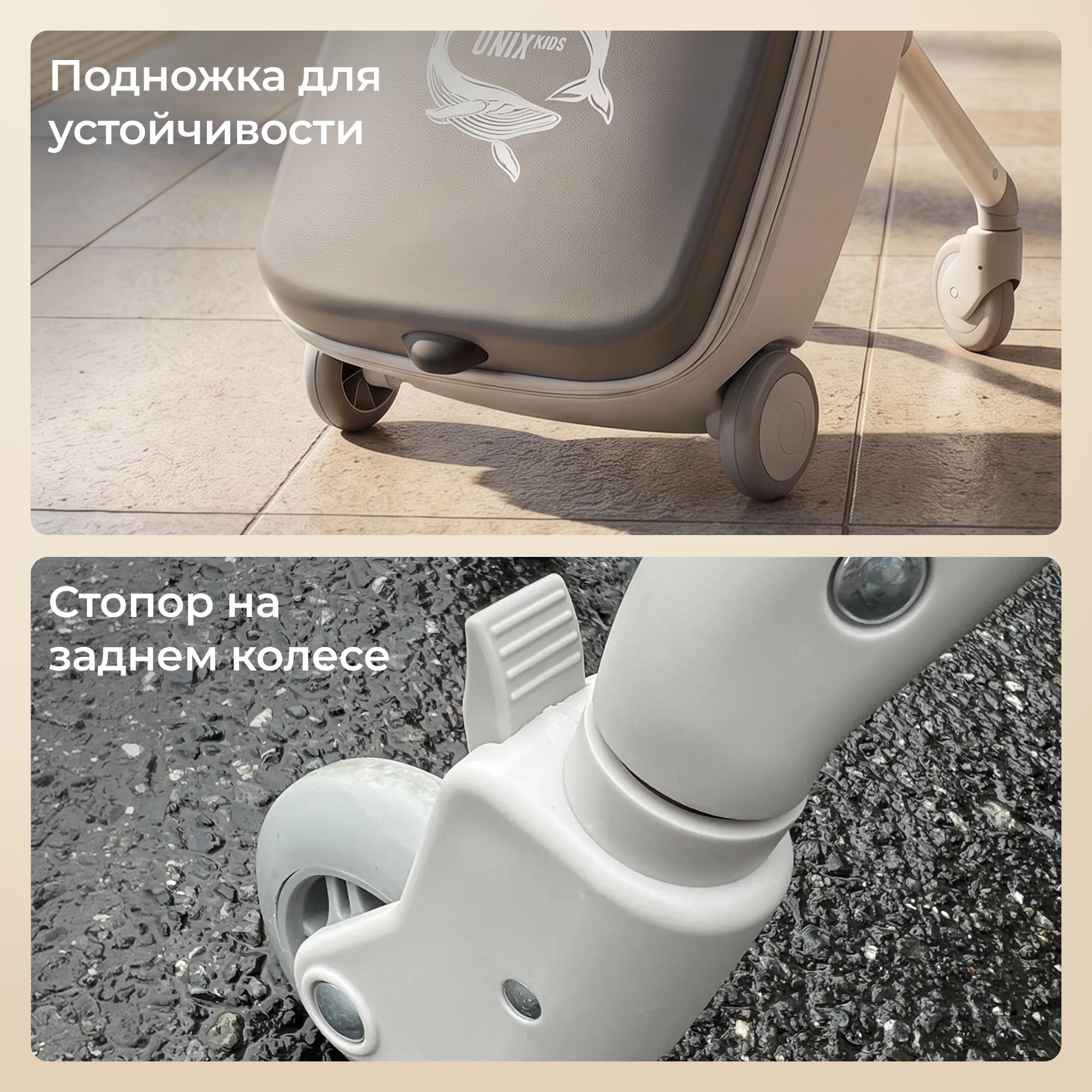 Чемодан UNIX Kids Каталка Stroller Ocean - фото 13