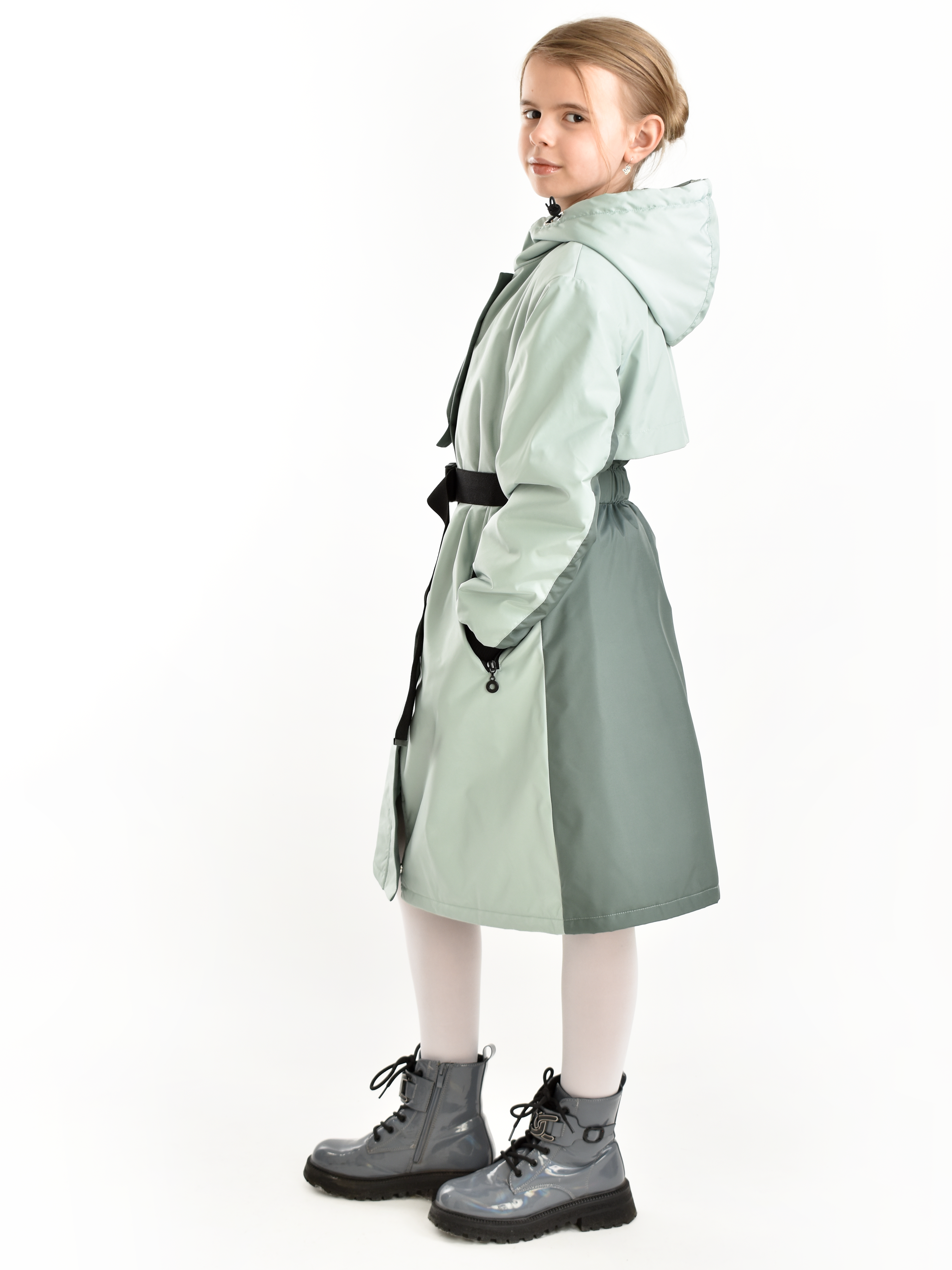 Пальто AllisZhuk 00_476/зеленый дым - фото 5