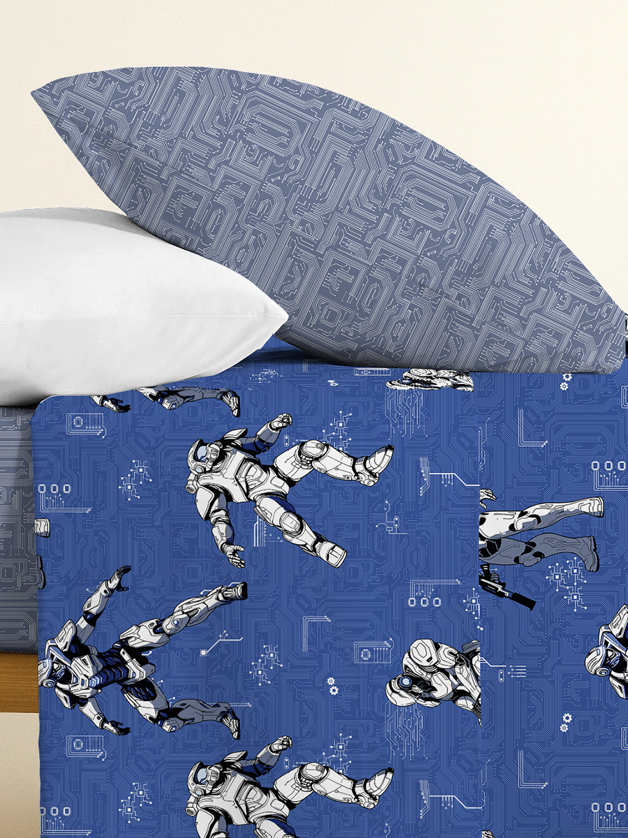 Комплект постельного белья BRAVO kids dreams Роботы полутораспальный 3 предм. - фото 2