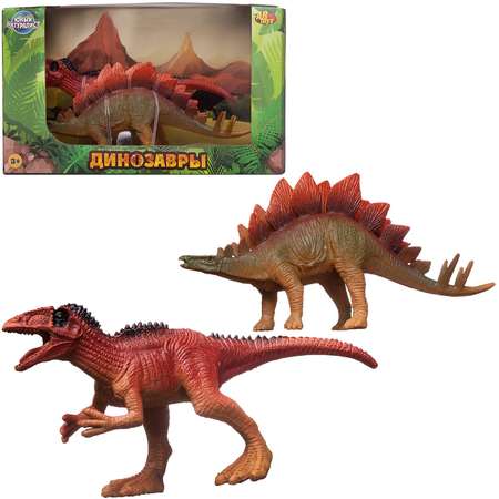 Игровой набор Abtoys Стегозавр против Аллозавра