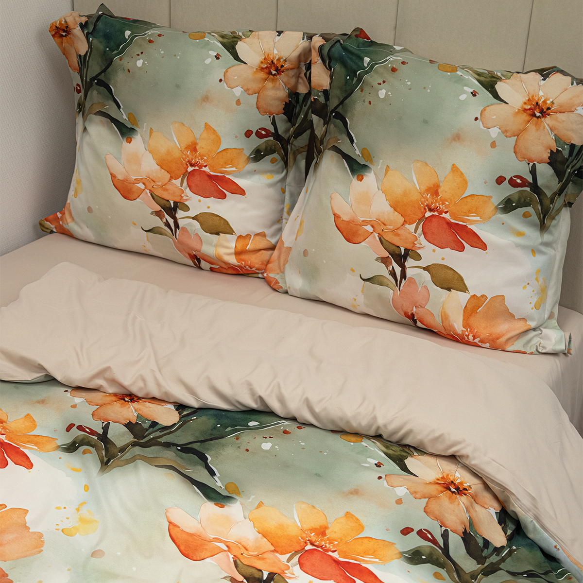 Комплект постельного белья MCotton 2-спальный Карлота 4 предм. - фото 1