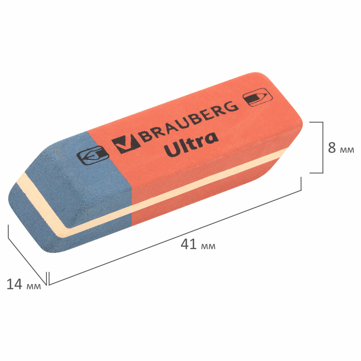 Ластик Brauberg 6 шт. - фото 10