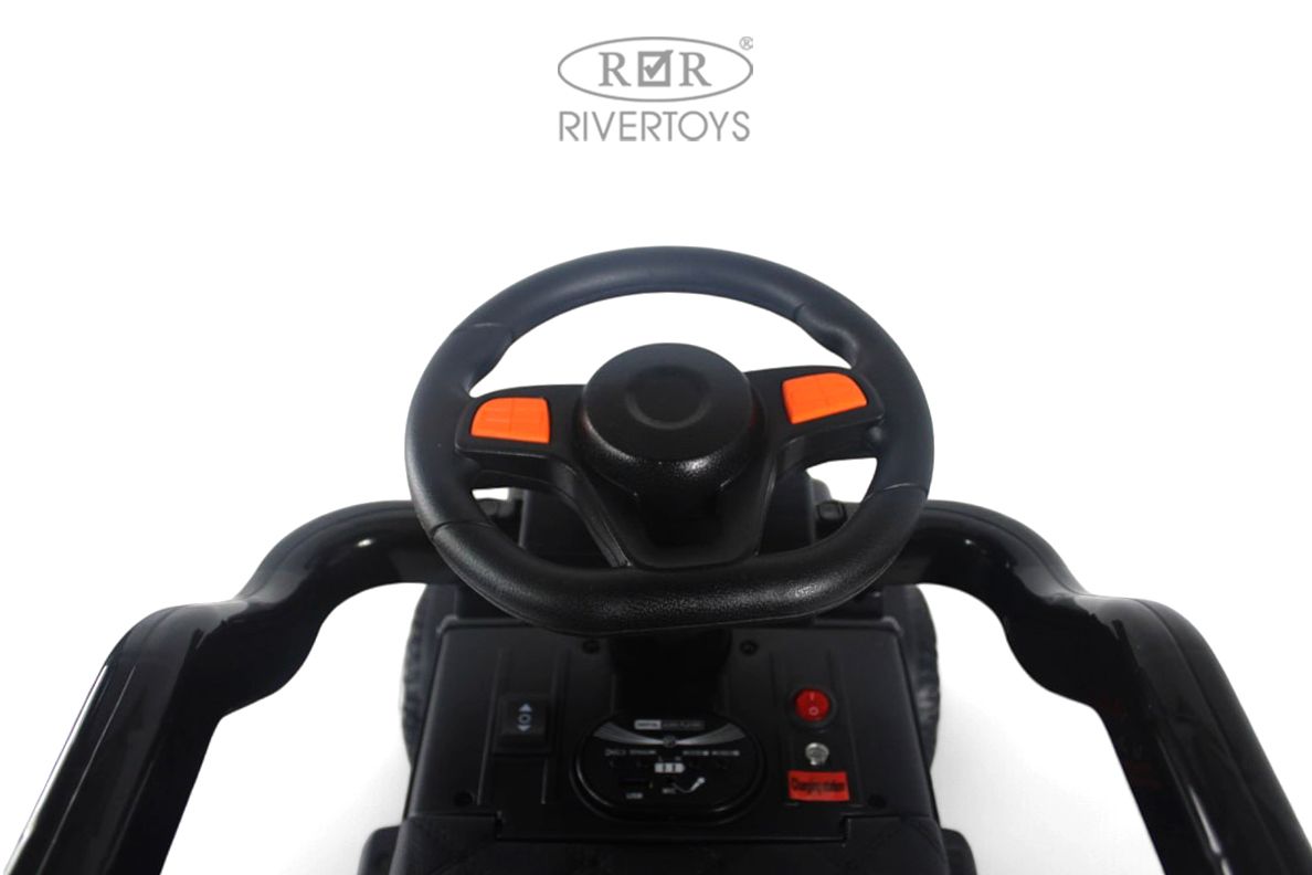 Электромобиль RIVERTOYS G009GG-BLACK С пультом ДУ - фото 9