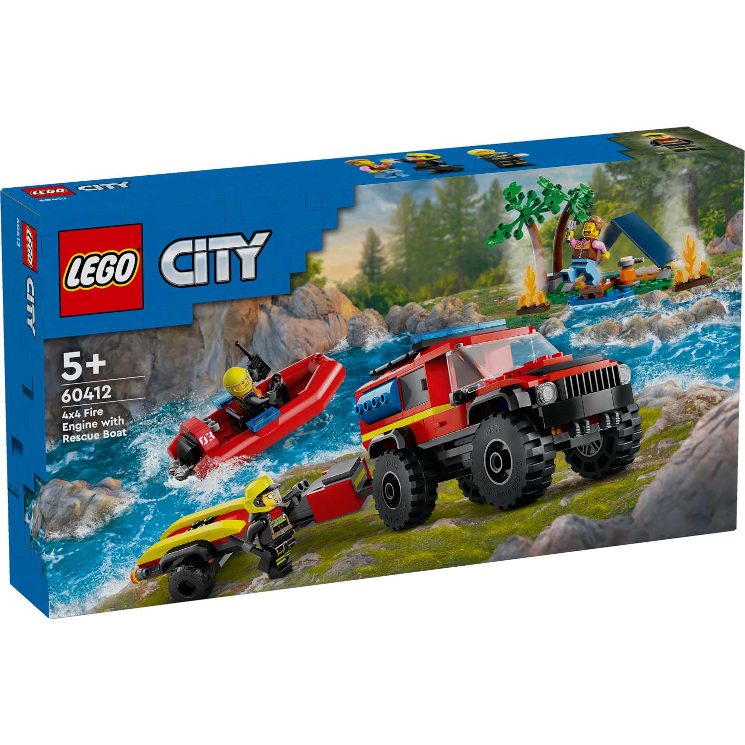 Конструктор LEGO City Fire Truck with Rescue Boat блочный - фото 3
