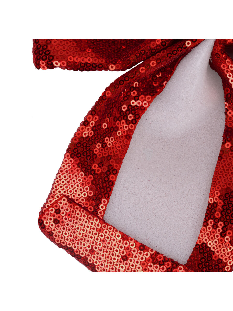 Елочные игрушки Золотая сказка украшение новогодней елки Бант с пайетками 20x22 см - фото 12