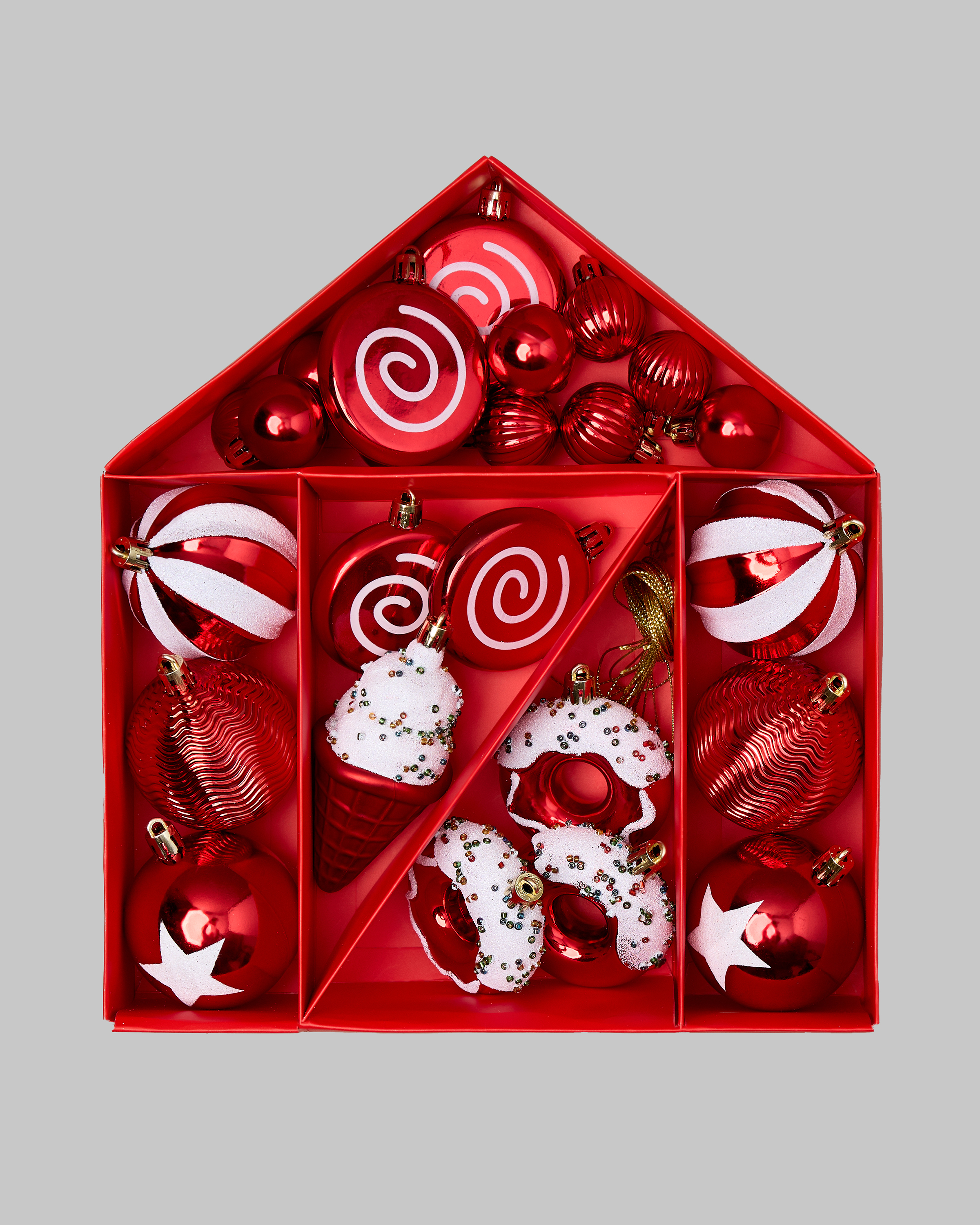 Набор ёлочных украшений  FUTURINO Home Сладка сказка 24 шт. W25FH5-NYR305hl-43 - фото 1