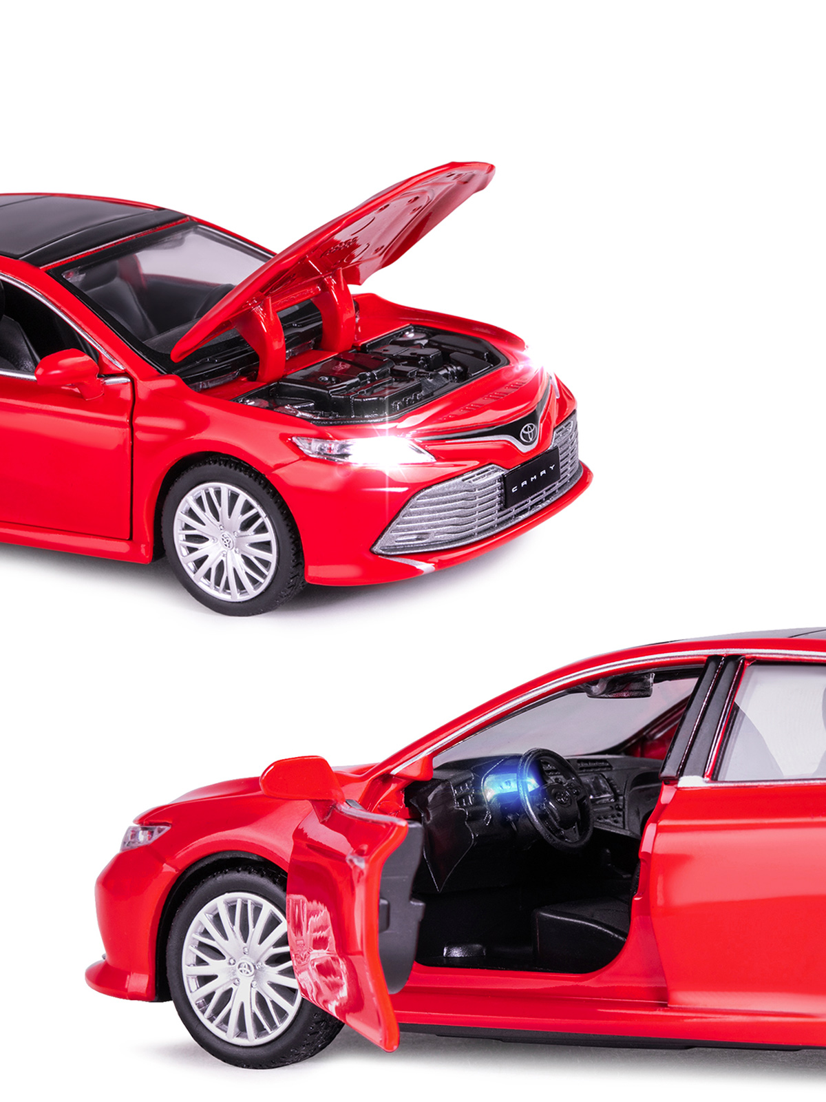 Автомобиль АВТОпанорама Toyota Camry 1:32 JB1251387 - фото 8