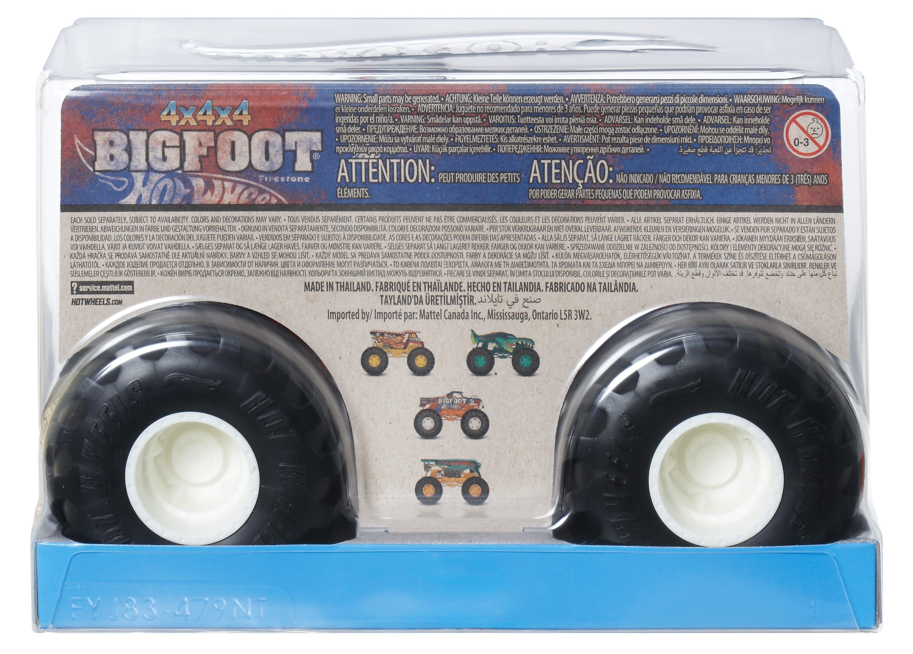 Монстр-трак Hot Wheels Monster Trucks 1:24 FYJ83/JDR11 - фото 6