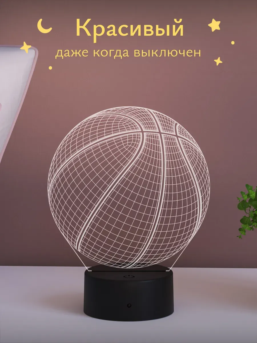 Ночник Светофей Баскетбольный мяч - фото 2