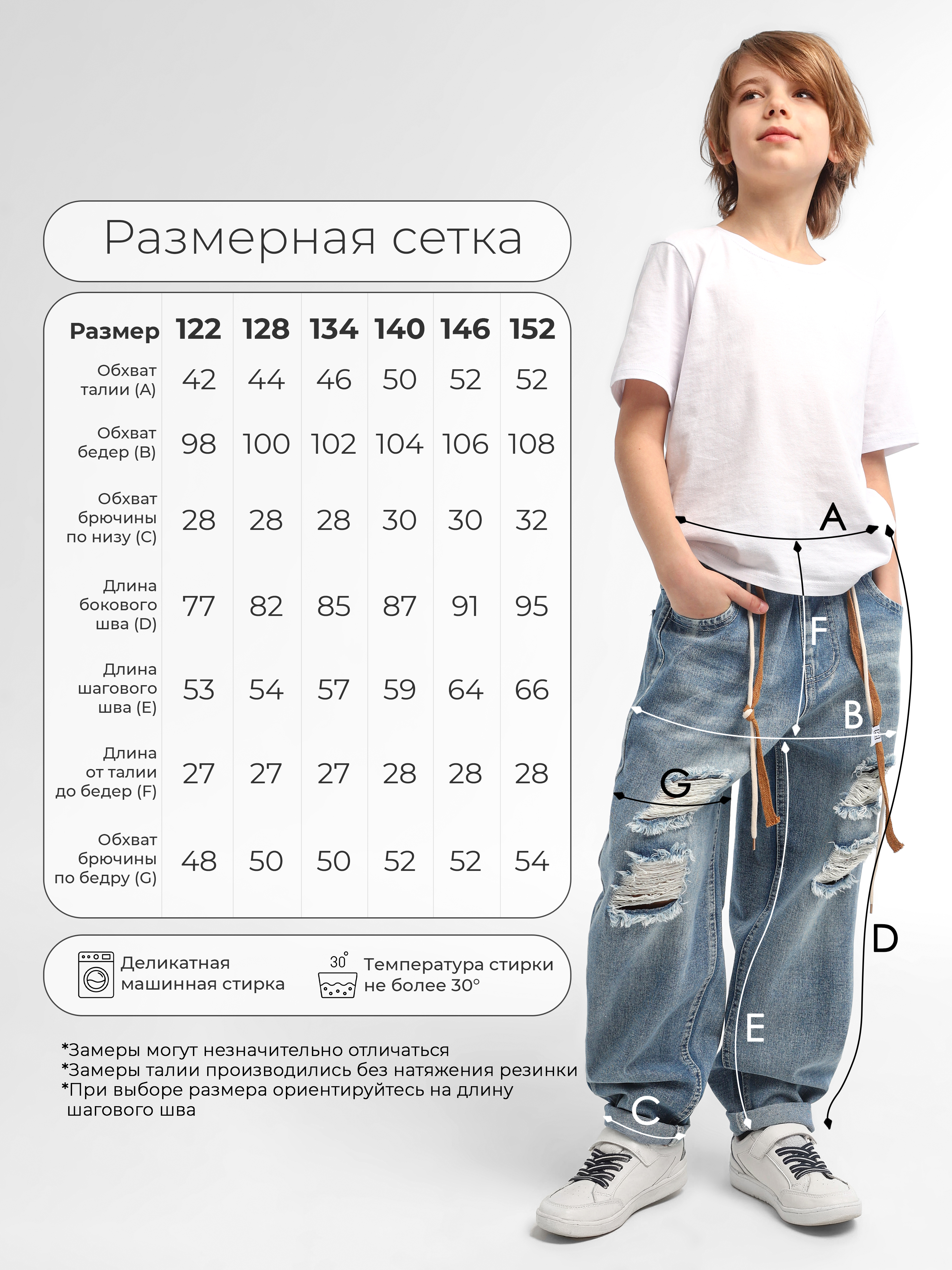 Джинсы СИНИЙ МИР WUD18323-G39 - фото 3