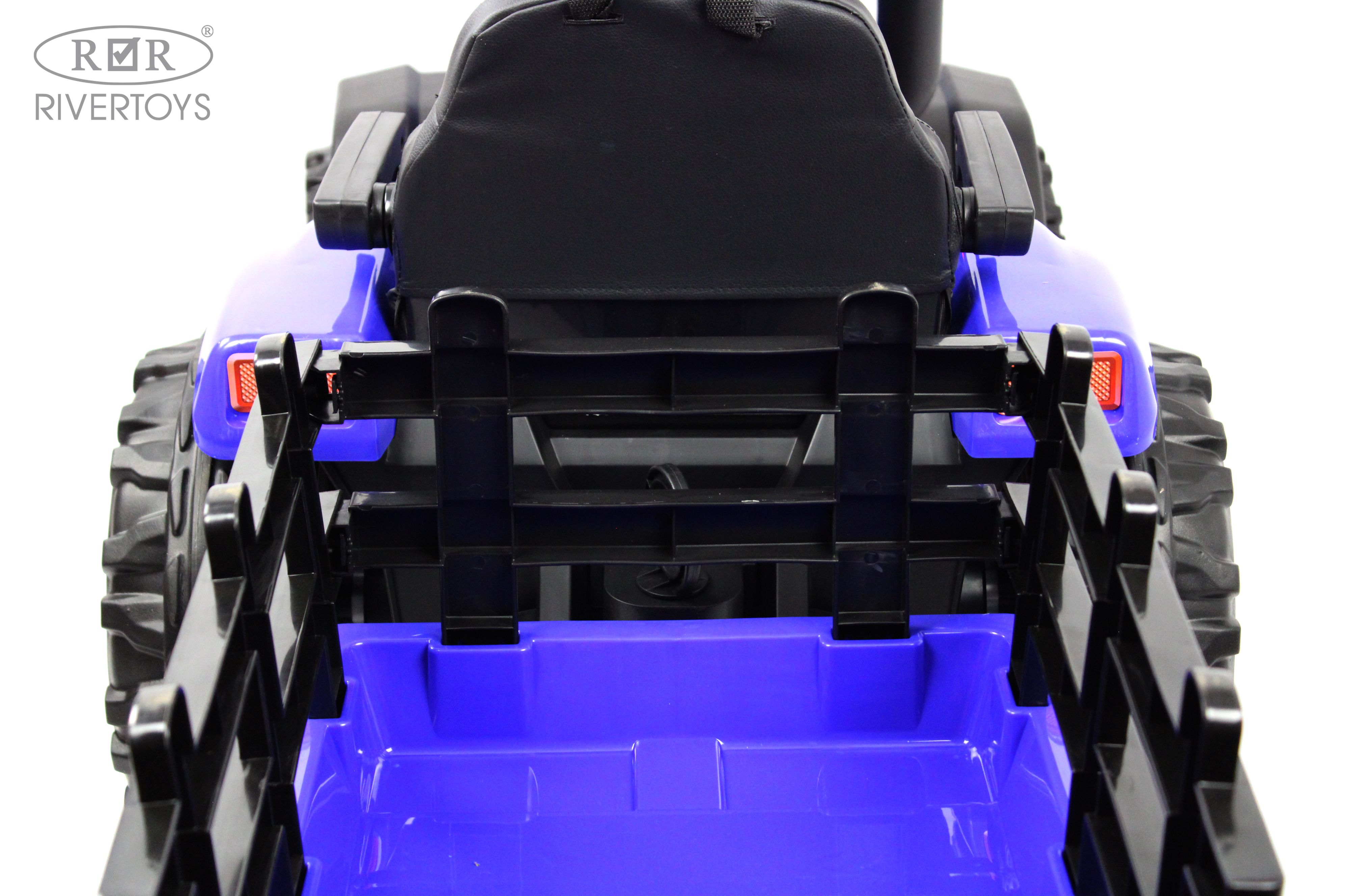 Электромобиль RIVERTOYS O555OO-BLUE С пультом ДУ - фото 21