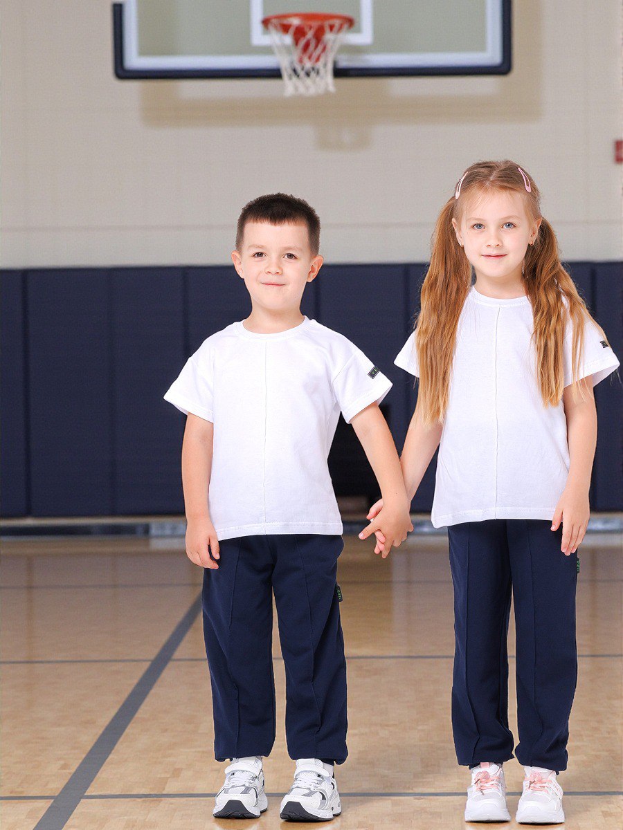 Спортивный костюм VEDDI 2080/6041фп-2024-белый/синий - фото 4