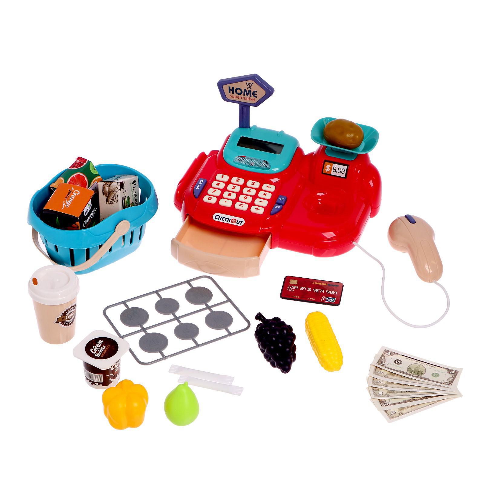 Игровой набор Sima-Land касса, продукты - фото 2