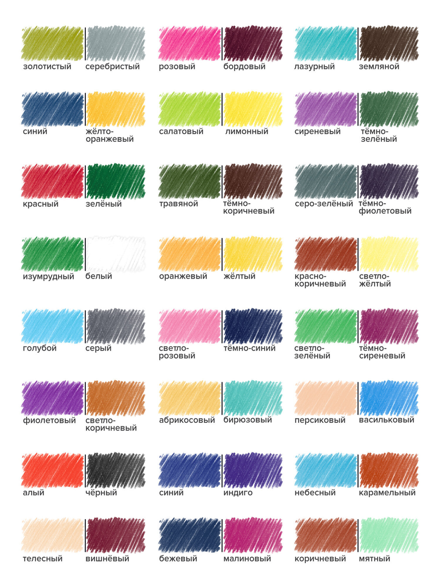 Карандаши цветные Brauberg 24 шт. - фото 3