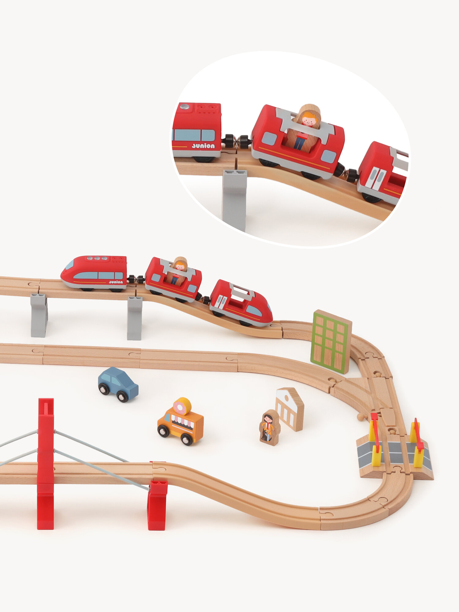 Развивающая железная дорога Junion 117 см 904953.AU6661-2 - фото 9