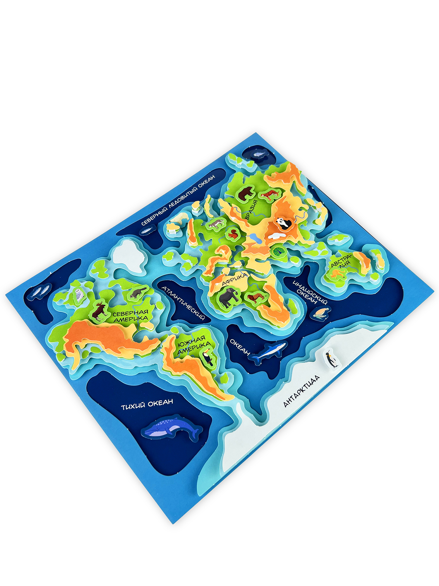 Набор для творчества Дрофа-Медиа аппликация Карта мира - фото 7