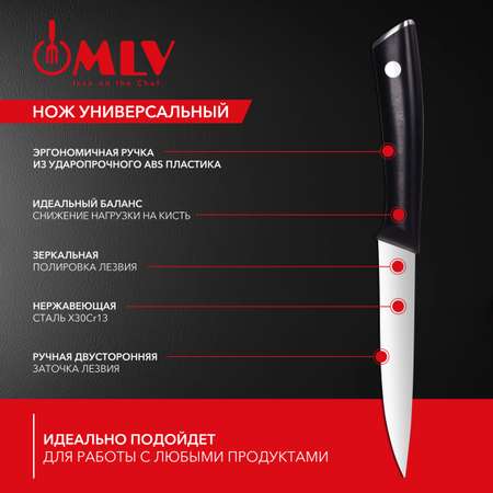 Универсальный нож для мяса и овощей Moulin Villa MARKS 12,5 см