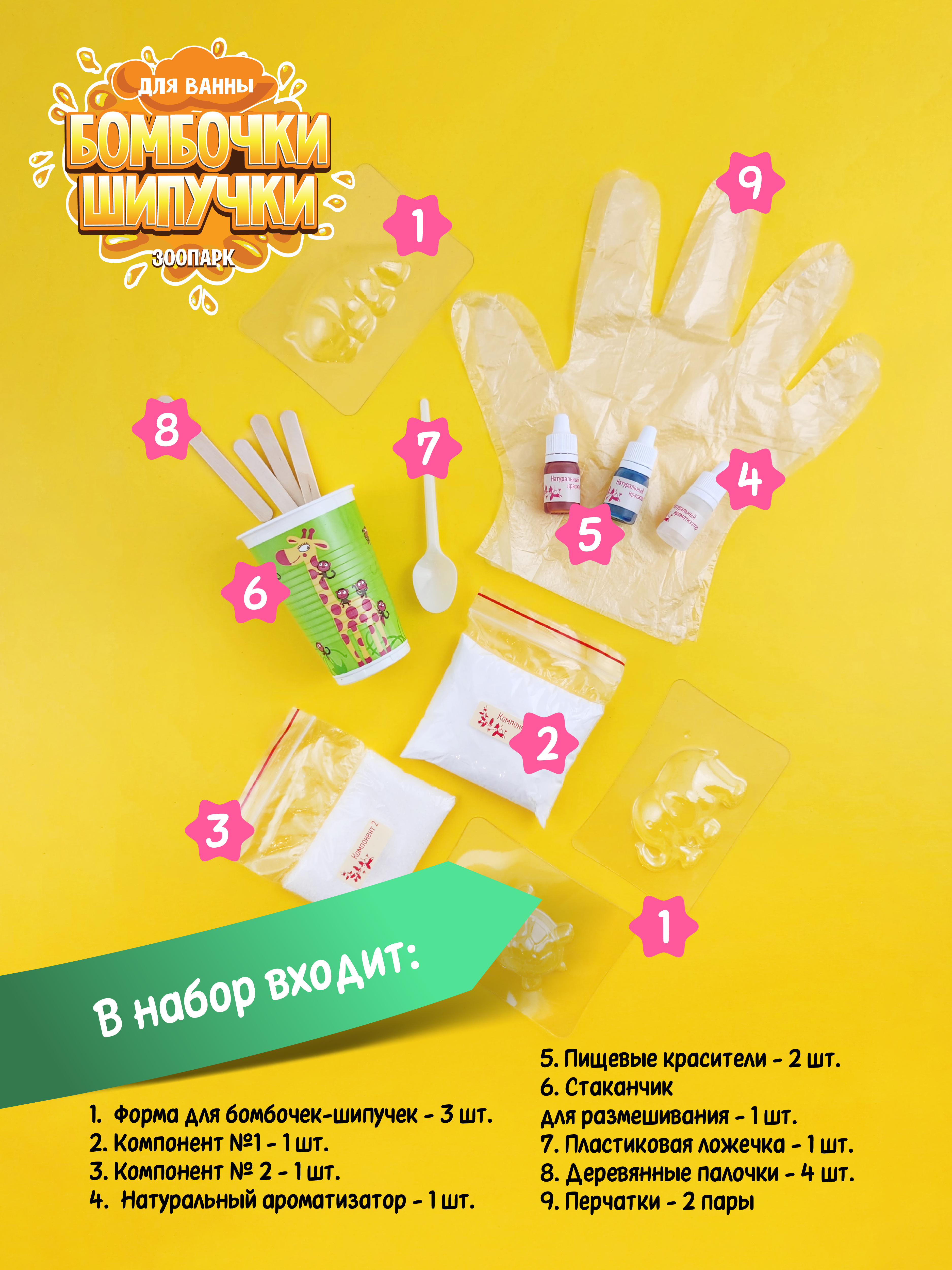 Творческий набор опытов изготовление бомбочек для ванны СПА - фото 7
