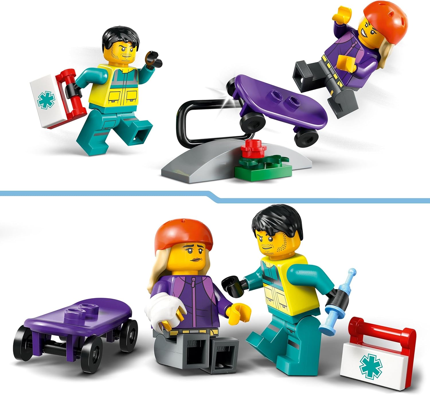 Конструктор LEGO City Машина скорой помощи блочный - фото 4