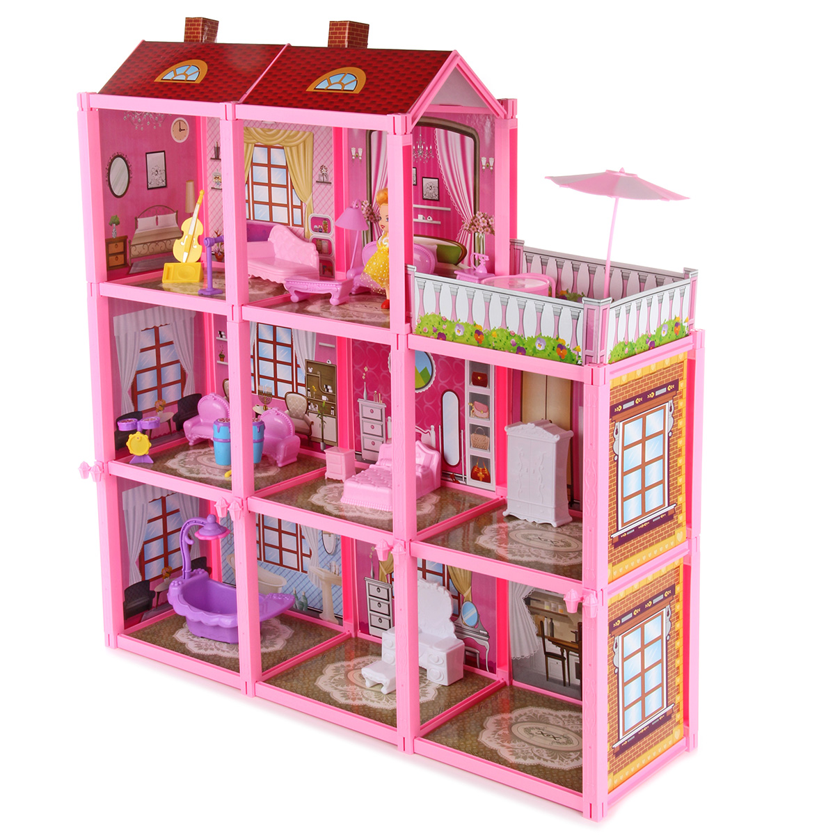Домик для кукол Veld Co с мебелью 109345 - фото 4