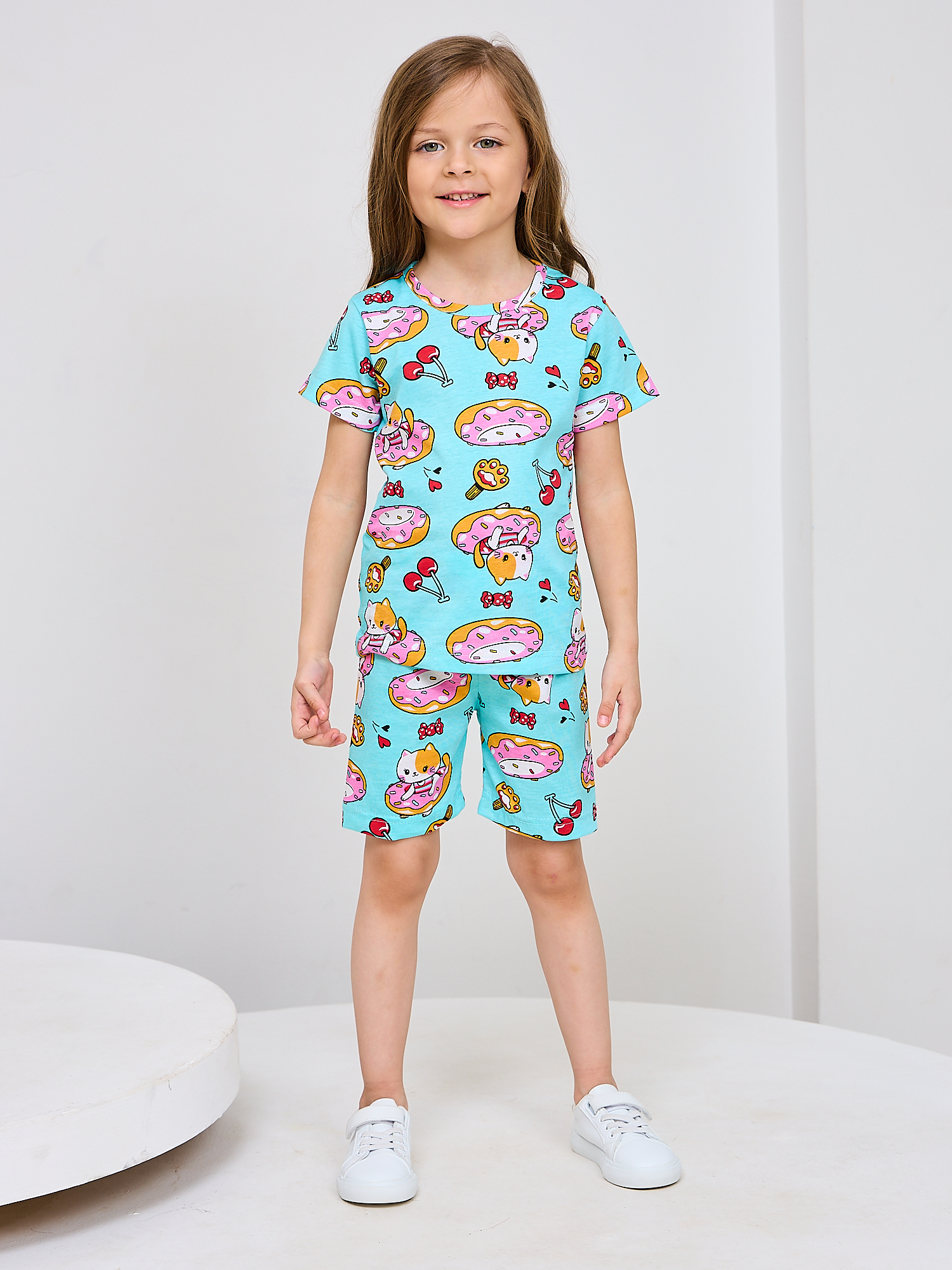 Футболка и шорты Mil Art kids 1902201547SUIT-SHORTS-LETO-BLUE - фото 2