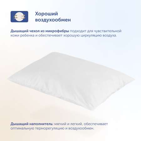 Анатомическая подушка buyson BuyCute от 5 лет 40х60 см высота 11 см
