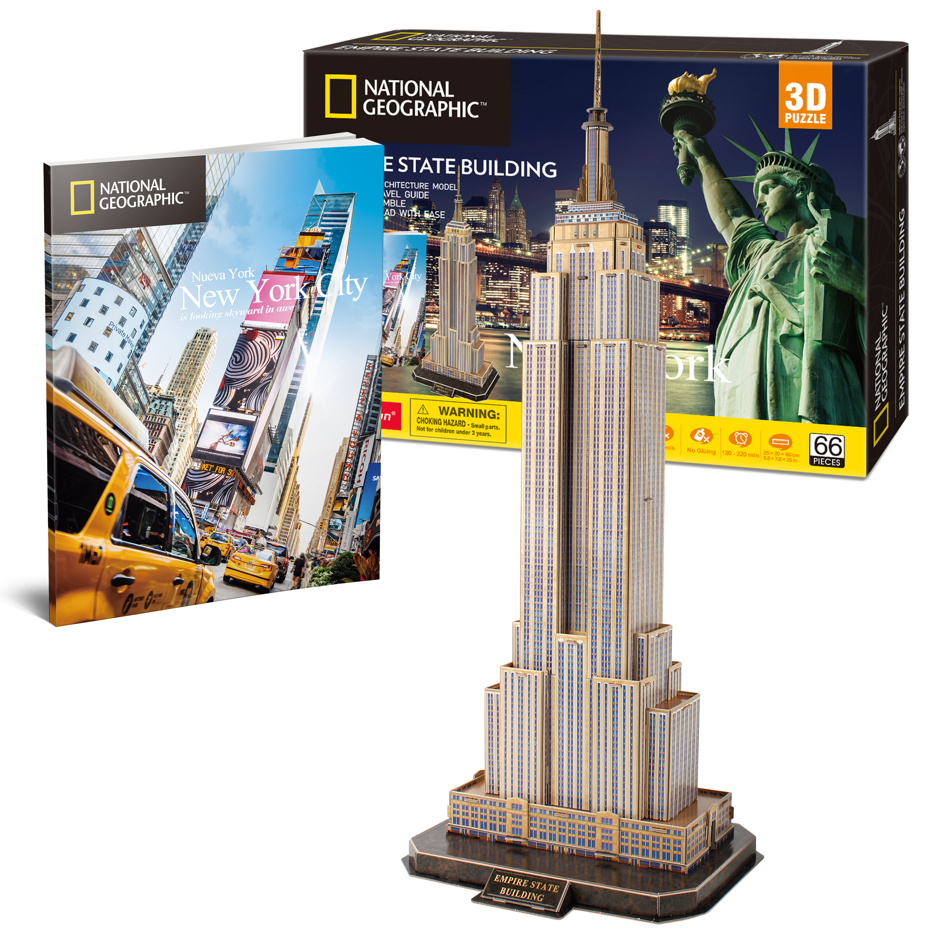 Пазл 3D CubicFun Эмпайр-стейт-билдинг 66 дет - фото 7